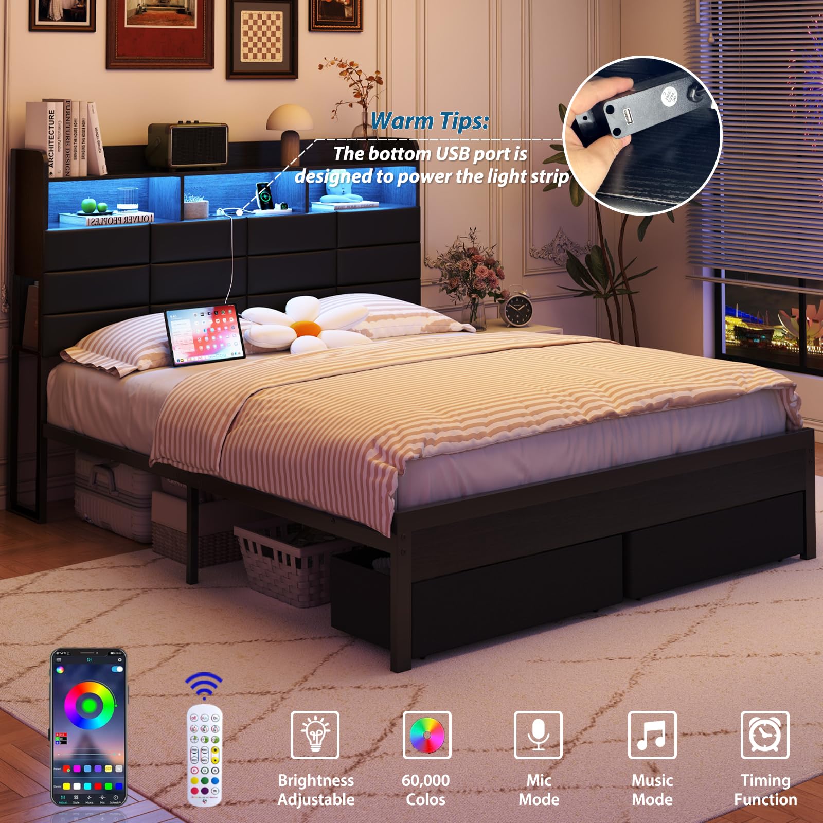 King Size Bed Frame with Stora - King Size Bed Frame With Storage Drawers review and price