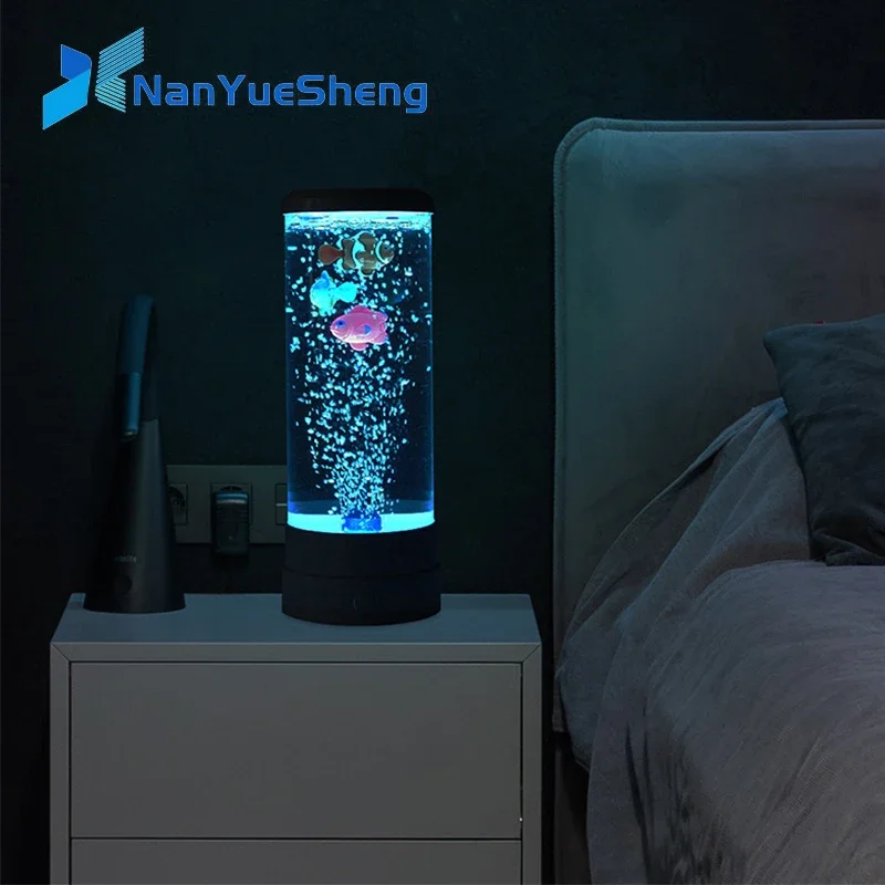 LED Fish Lamp Ambient Night Li - Floating Nightstand With Led Light review and price